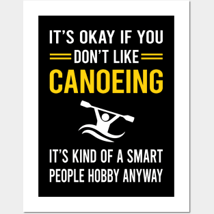 Smart People Hobby Canoeing Canoe Posters and Art